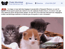 Tablet Screenshot of chatsmontreal.com